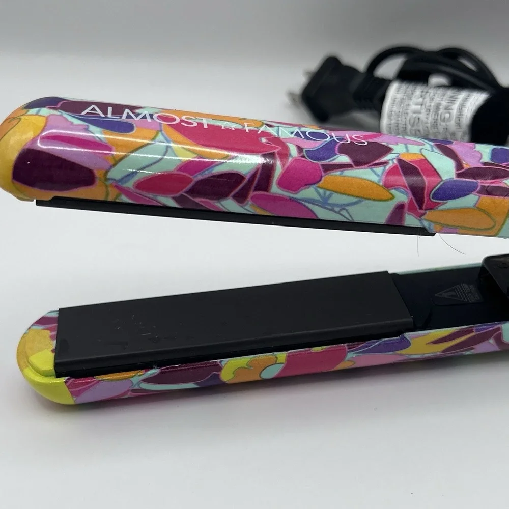 💥 Almost Famous Flat Iron Studio Series Hair Straightener Tropical Paint Color